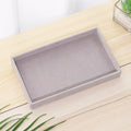 Velvet Jewelry Tray Display Case Portable Holder Earring Necklace Packaging Box Grey Beige Stackable Jewelry Organizer Boxes