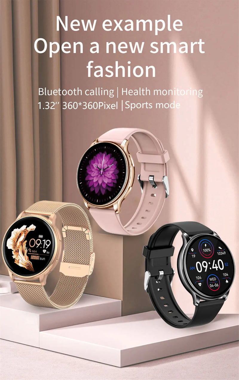 Smartwatch MEVADEN (Bluetooth e Mostrador Personalizável) – Monitor Desportivo e Batimentos Cardíacos (Brilhare)