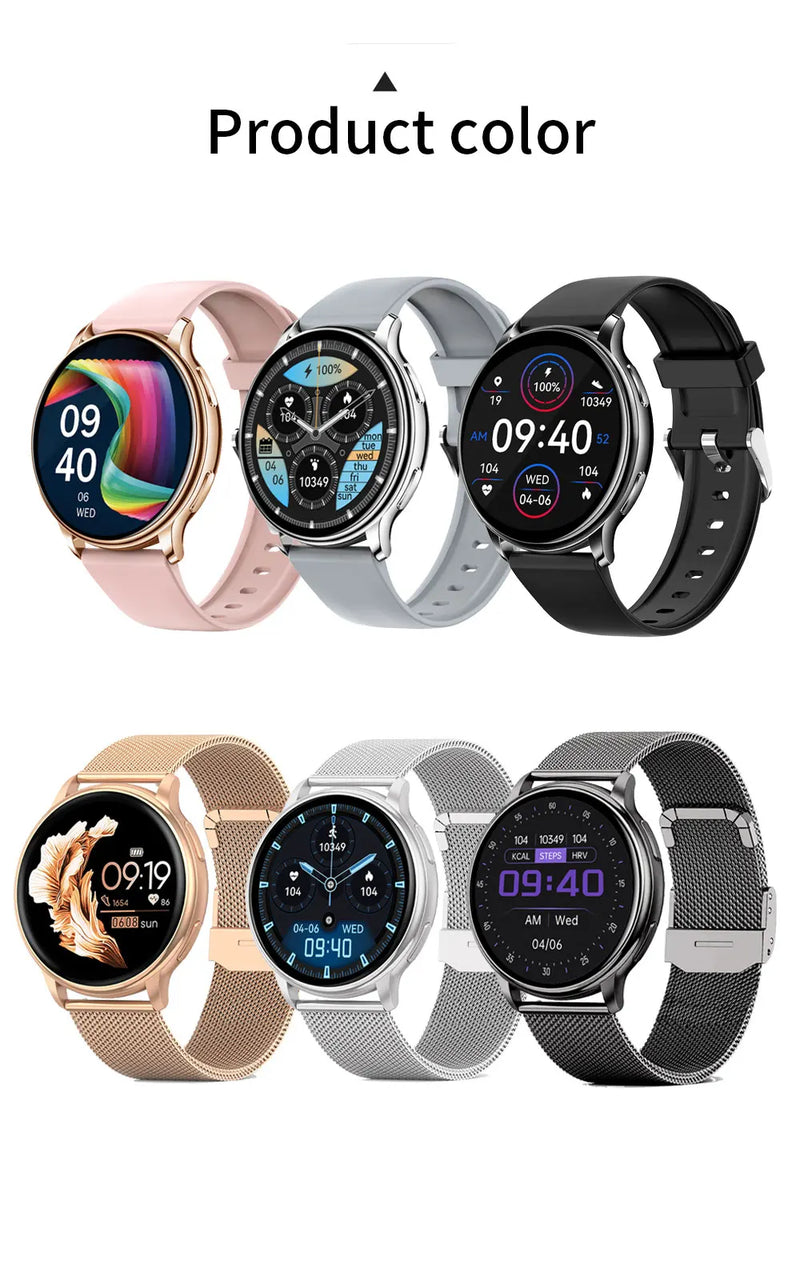 Smartwatch MEVADEN (Bluetooth e Mostrador Personalizável) – Monitor Desportivo e Batimentos Cardíacos (Brilhare)